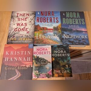 Lot Of 6 Assorted Hardcover Softcover Books Romance Mystery